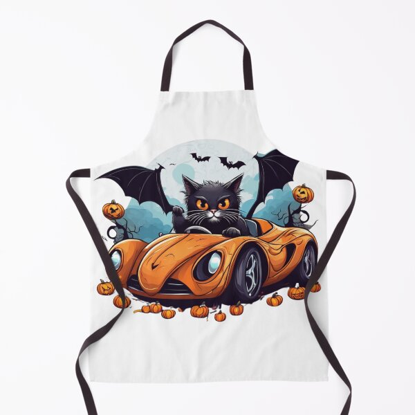 Item preview, Cute Black Cat Halloween Drive Design,Halloween Thrit designed and sold by SiripornSeaynng.