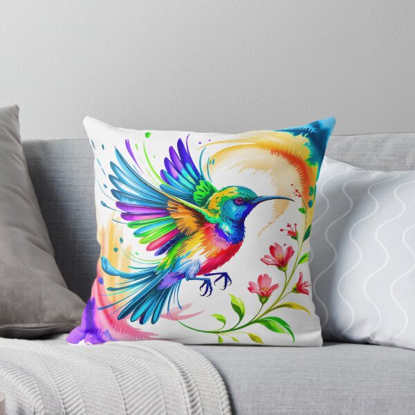 Item preview, Watercolor Palestine Sunbird Art – Colorful Iridescent Bird Illustration T-Shirt & Gifts designed and sold by HAFIZ-DP.