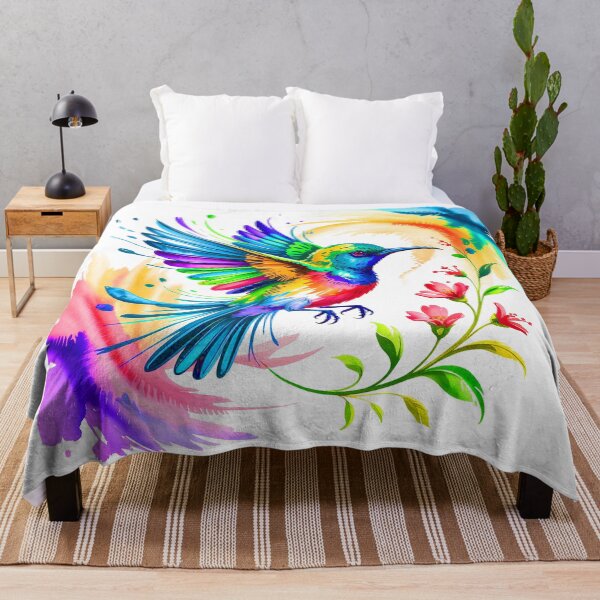 Item preview, Watercolor Palestine Sunbird Art – Colorful Iridescent Bird Illustration T-Shirt & Gifts designed and sold by HAFIZ-DP.