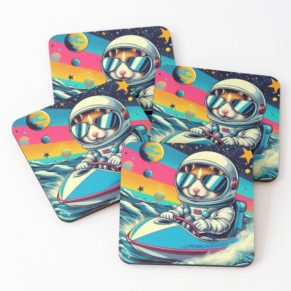 Item preview, cute astronaut hamster designed and sold by Dogandesighn.