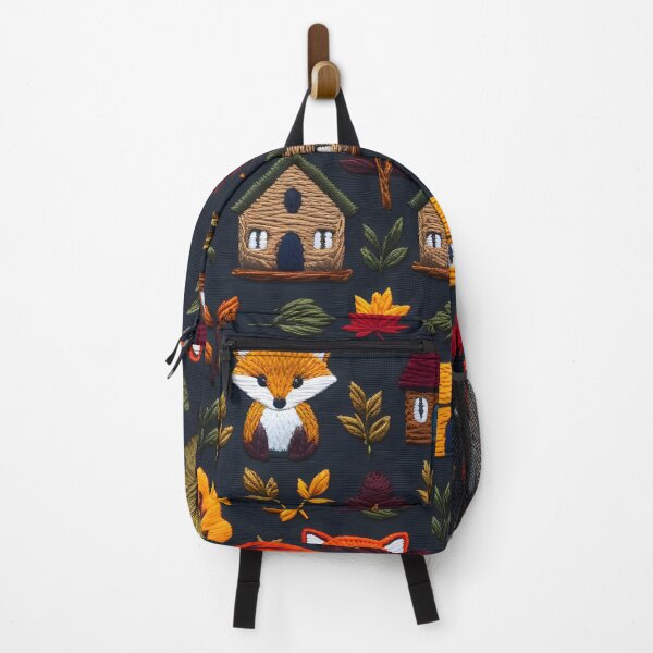 Item preview, Autumn Woodland Friends Embroidery Tee designed and sold by teedesigndaily.