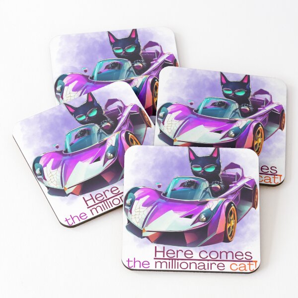 Item preview, Millionaire Cat in Sports Car Design,Cat,Cat thrit designed and sold by SiripornSeaynng.