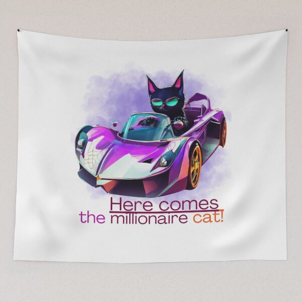 Item preview, Millionaire Cat in Sports Car Design,Cat,Cat thrit designed and sold by SiripornSeaynng.
