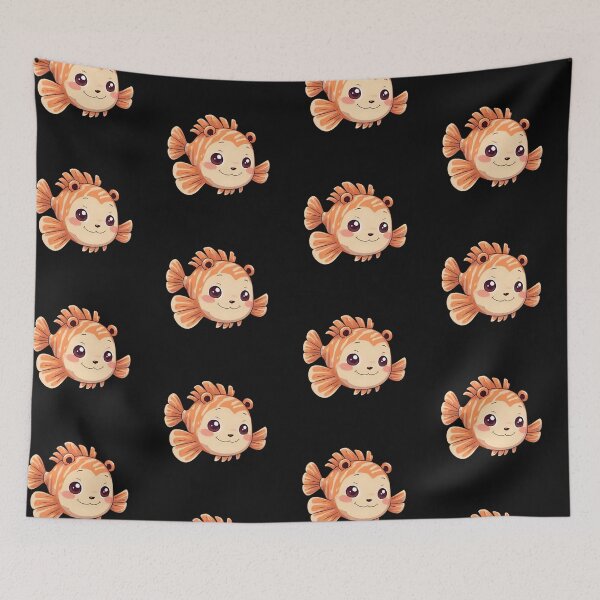 Item preview, Adorable Cute Cartoon Lionfish designed and sold by bvdesignart.
