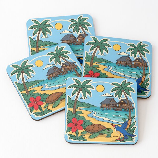 Item preview, Sunny Tropical Beach Getaway designed and sold by kacperartdesign.