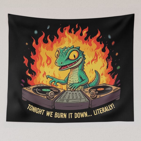 Item preview, lizard meme Burn it down designed and sold by Uglyandcute.