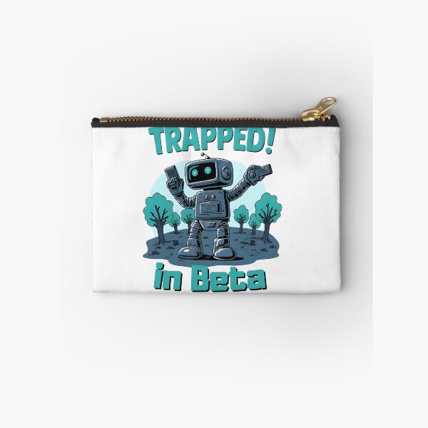 Item preview, Trapped in Beta Robot Art | Retro Tech & Gaming Dev Masterpiece designed and sold by OhMyCotton.