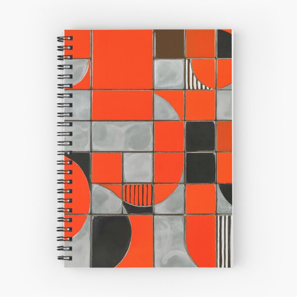 Item preview, 70s Retro Geometric Pattern Red Black 2 designed and sold by Velvetcosmonova.