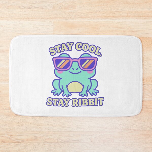 Item preview, Cool Cartoon Frog with Sunglasses Stay Ribbit designed and sold by PixeloraStudio.