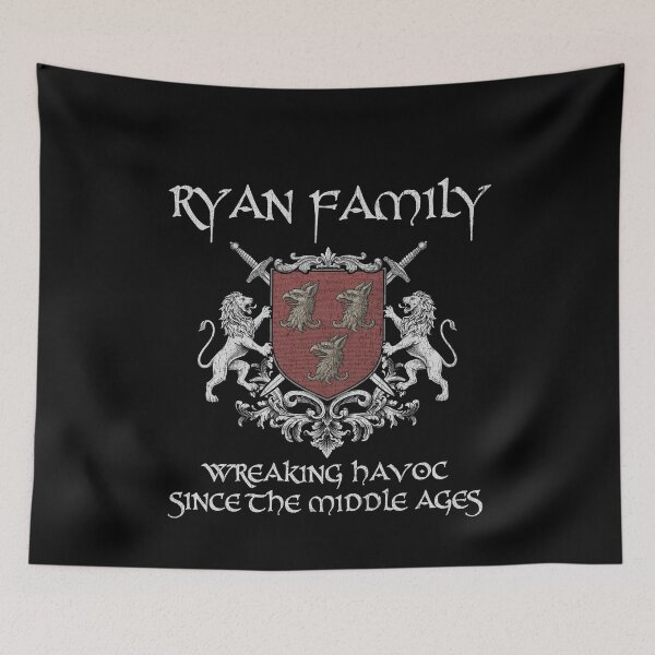 Item preview, Ryan Family Crest – Medieval Heritage Emblem for Ancestry Lovers & Vintage Style Fans designed and sold by 9X FR.