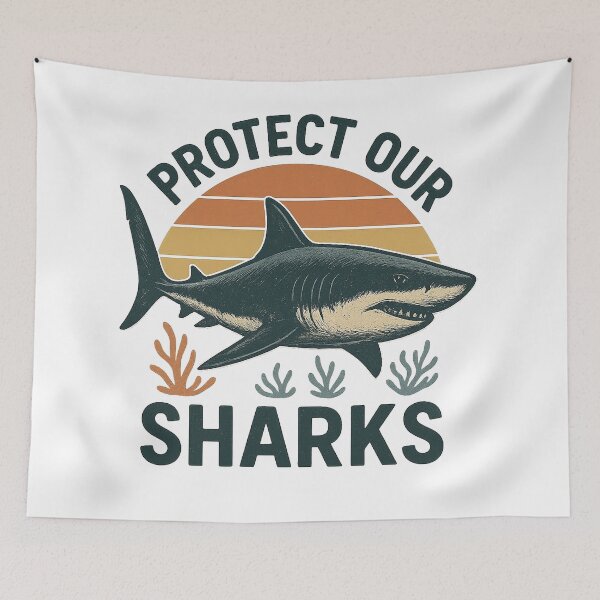 Item preview, protect our sharks designed and sold by Catfighter.