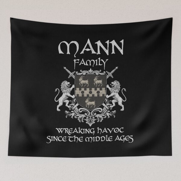 Item preview, Mann Family Crest – Medieval Heritage Emblem for Ancestry Lovers & Vintage Style Fans designed and sold by 9X FR.