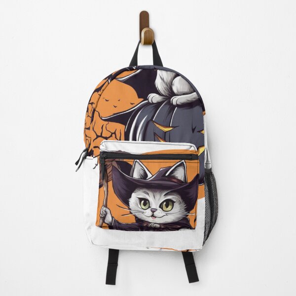 Item preview, Cute White Witch Cat on Pumpkin,Halloween,Halloween thrit designed and sold by SiripornSeaynng.
