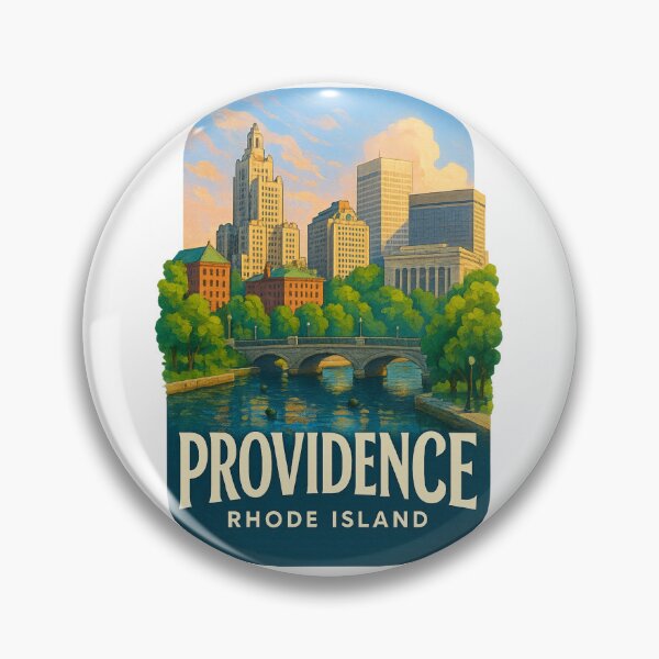 Item preview, Providence Downtown Rhode Island River Scene designed and sold by Aryabek.
