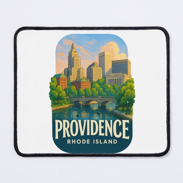 Item preview, Providence Downtown Rhode Island River Scene designed and sold by Aryabek.
