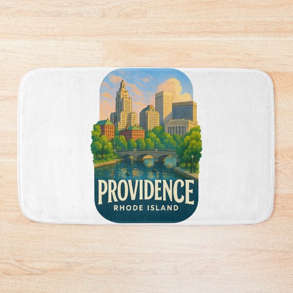 Item preview, Providence Downtown Rhode Island River Scene designed and sold by Aryabek.
