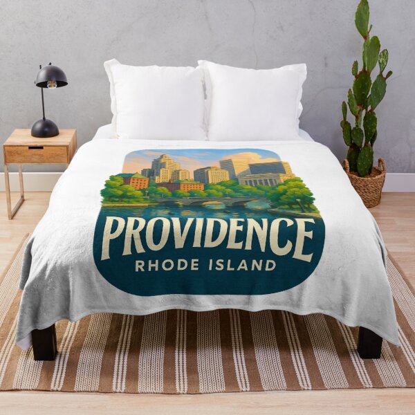 Item preview, Providence Downtown Rhode Island River Scene designed and sold by Aryabek.