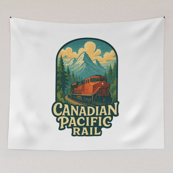 Item preview, Canadian Pacific Rail in the Rocky Mountains designed and sold by Aryabek.