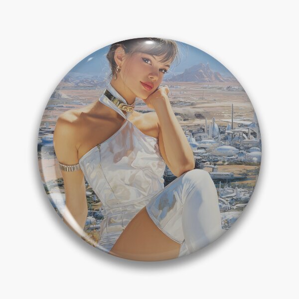 Item preview, Retro Futuristic Pin-Up 70s | Vintage Sci-Fi Glam 4 designed and sold by Velvetcosmonova.