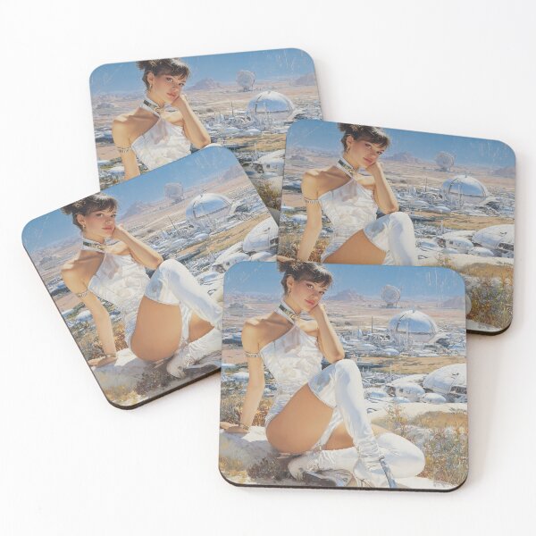 Item preview, Retro Futuristic Pin-Up 70s | Vintage Sci-Fi Glam 4 designed and sold by Velvetcosmonova.
