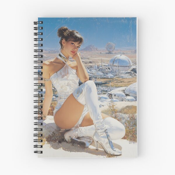 Item preview, Retro Futuristic Pin-Up 70s | Vintage Sci-Fi Glam 4 designed and sold by Velvetcosmonova.