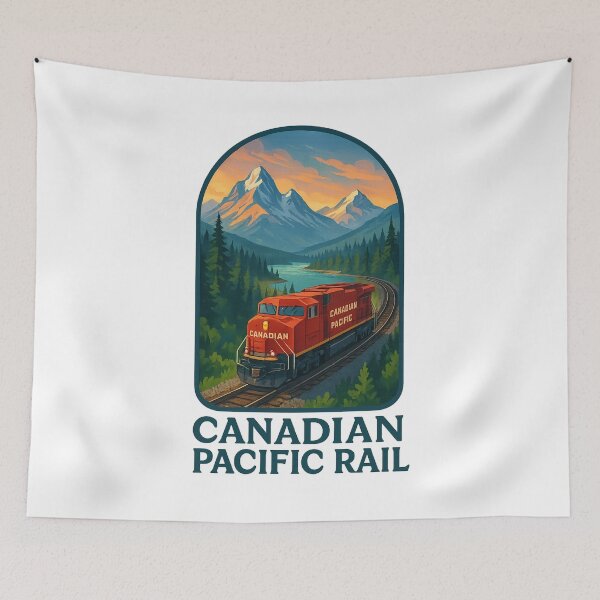 Item preview, Sunset Along Canadian Pacific Rail Alberta designed and sold by Aryabek.