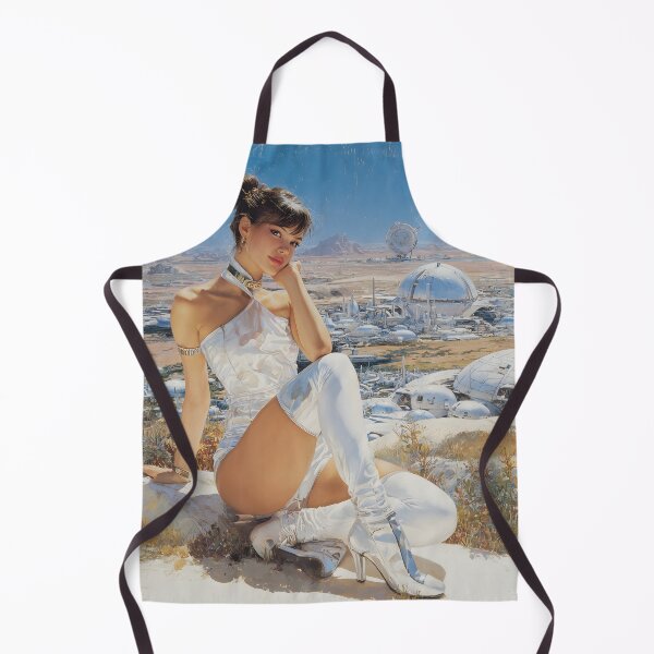 Item preview, Retro Futuristic Pin-Up 70s | Vintage Sci-Fi Glam 4 designed and sold by Velvetcosmonova.