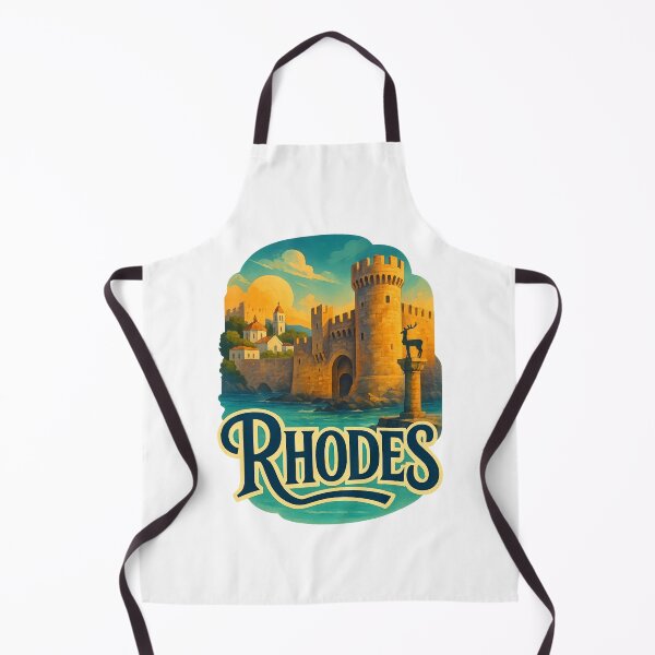 Item preview, Medieval Fort and Harbor of Rhodes Greece designed and sold by Aryabek.