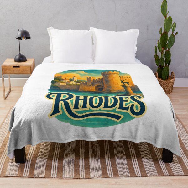 Item preview, Medieval Fort and Harbor of Rhodes Greece designed and sold by Aryabek.
