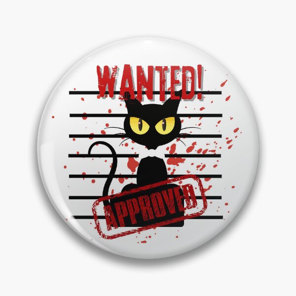 Artikelvorschau, Gesuchte schwarze Katze - Gruseliges Halloween-Fahndungsfoto-Design entworfen und verkauft von NEUVOIR.