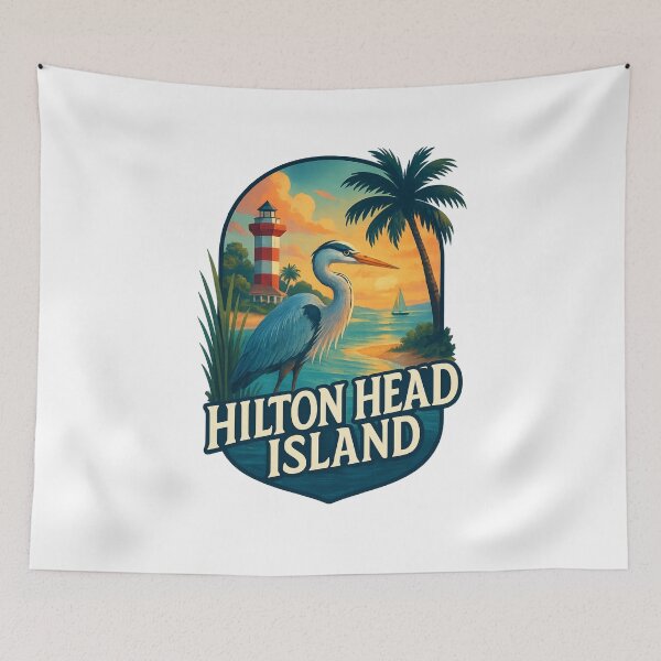 Item preview, Hilton Head Island Sunset with Lighthouse designed and sold by Aryabek.