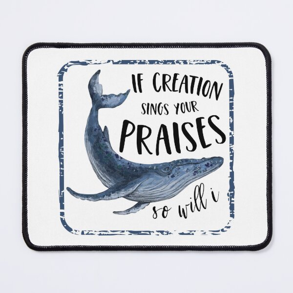 Item preview, Worship Lyrics - If Creation Sings Your Praises So Will I - Blue Whale designed and sold by JacquelineLim.