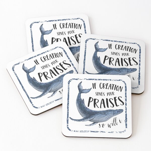 Item preview, Worship Lyrics - If Creation Sings Your Praises So Will I - Blue Whale designed and sold by JacquelineLim.