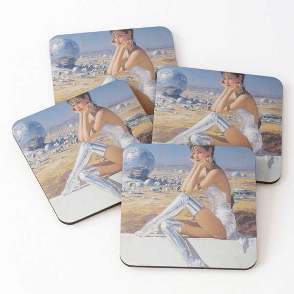 Item preview, Retro Futuristic Pin-Up 70s | Vintage Sci-Fi Glam 1 designed and sold by Velvetcosmonova.
