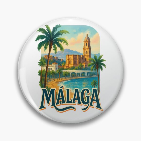 Item preview, Málaga Cathedral and Mediterranean Coastline designed and sold by Aryabek.