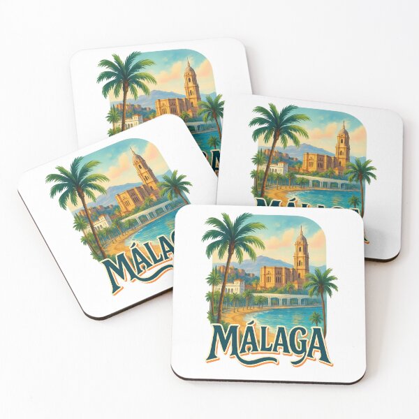 Item preview, Málaga Cathedral and Mediterranean Coastline designed and sold by Aryabek.