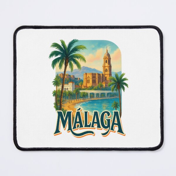 Item preview, Málaga Cathedral and Mediterranean Coastline designed and sold by Aryabek.