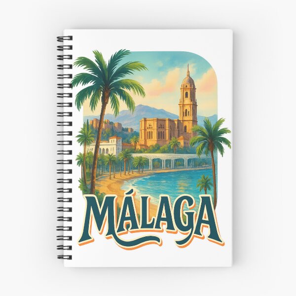 Item preview, Málaga Cathedral and Mediterranean Coastline designed and sold by Aryabek.