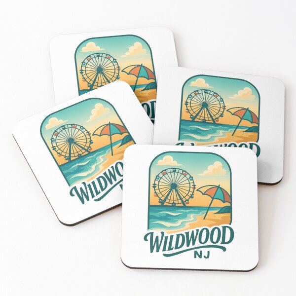 Item preview, Wildwood New Jersey Beachfront and Ferris Wheel designed and sold by Aryabek.