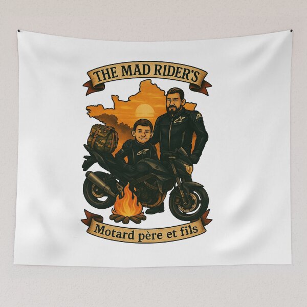Item preview, Father and Son Biker – The Mad Rider’s designed and sold by totoftattoo.