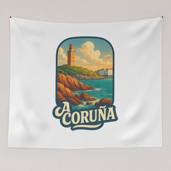 Item preview, A Coruña Spain with Tower of Hercules designed and sold by Aryabek.