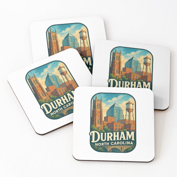 Item preview, Durham Skyline and Historic Water Tower designed and sold by Aryabek.