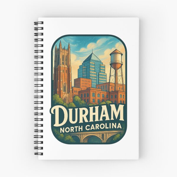 Item preview, Durham Skyline and Historic Water Tower designed and sold by Aryabek.
