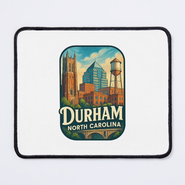 Item preview, Durham Skyline and Historic Water Tower designed and sold by Aryabek.