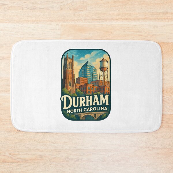 Item preview, Durham Skyline and Historic Water Tower designed and sold by Aryabek.
