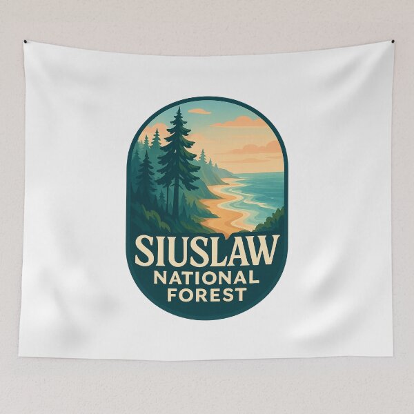 Item preview, Siuslaw National Forest Oregon Coastal Cliffs designed and sold by Aryabek.
