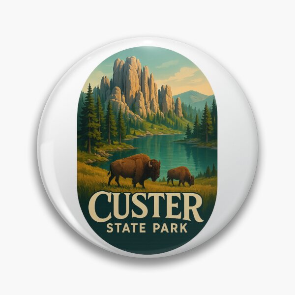 Item preview, Custer State Park Granite Peaks and Bison designed and sold by Aryabek.
