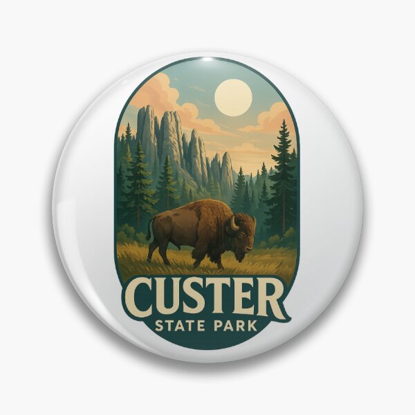 Item preview, Custer State Park Bison and Granite Peaks South Dakota designed and sold by Aryabek.