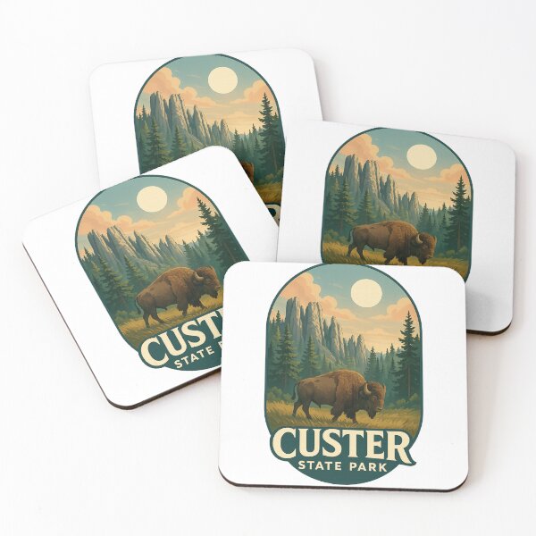 Item preview, Custer State Park Bison and Granite Peaks South Dakota designed and sold by Aryabek.