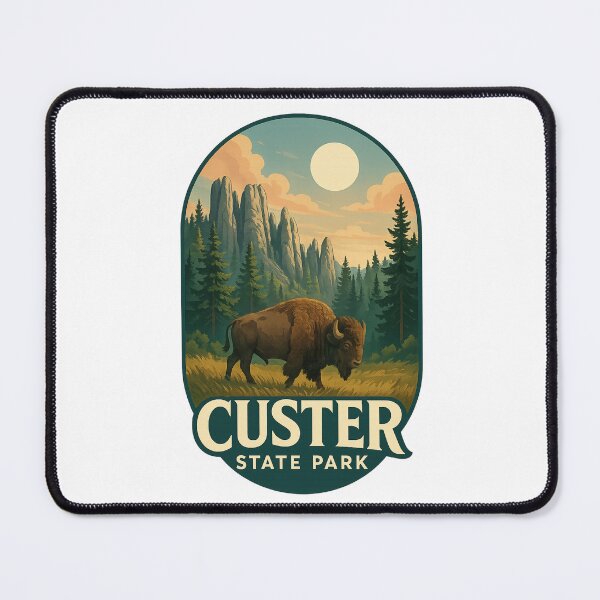 Item preview, Custer State Park Bison and Granite Peaks South Dakota designed and sold by Aryabek.